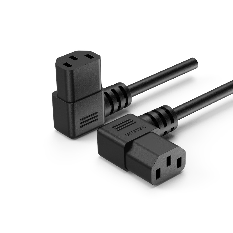EU/Korea tříotvorový IEC C13 konektor Napájecí kabel ve tvaru T samec – samec